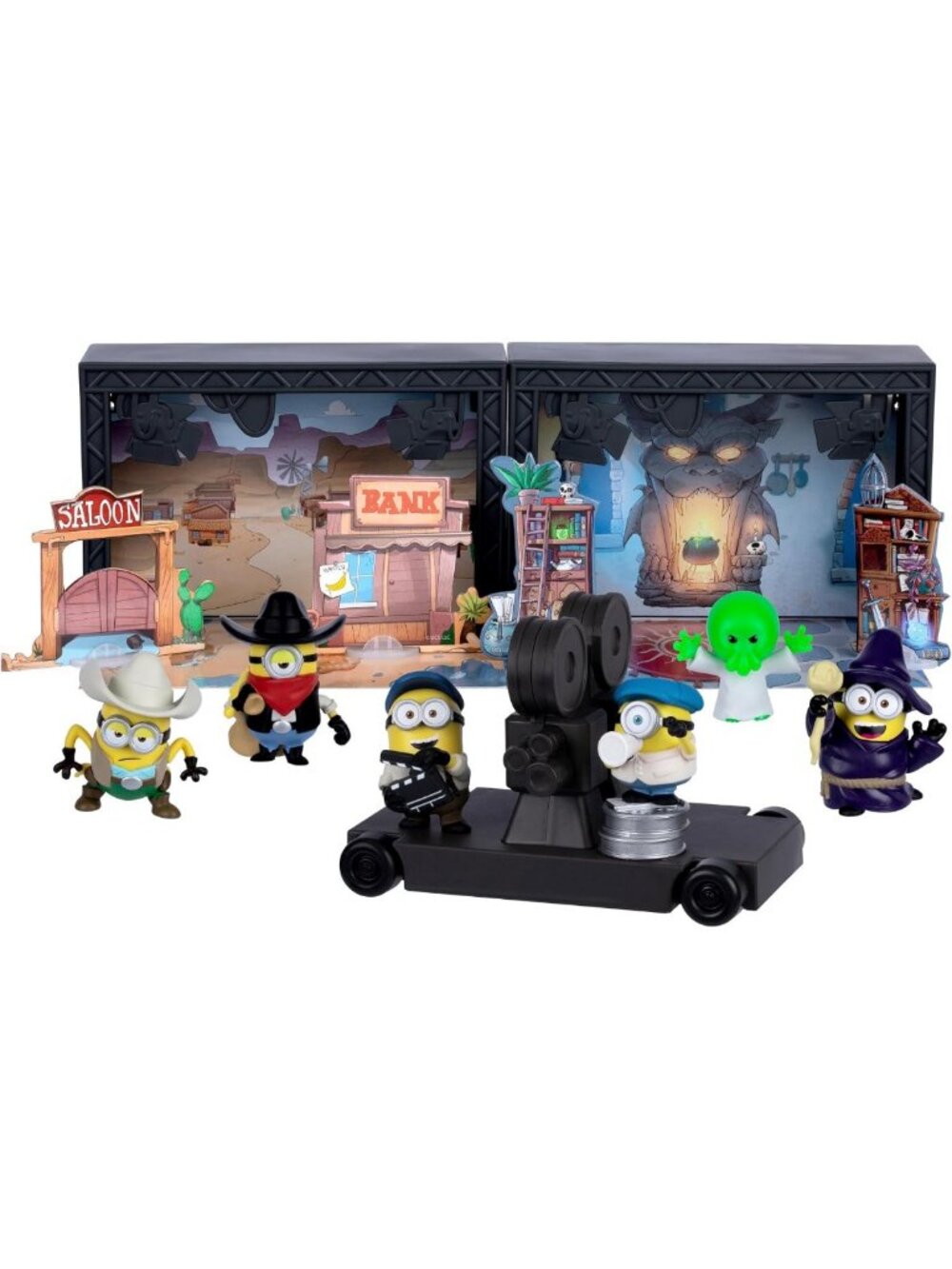 Mini Figure Minion Toys Set - Fun Illumination Monsters Backlot Studio Playset